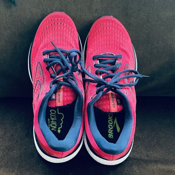 Brooks Glycerin 19 Womens 10.5 US 42.5 Shoes Red Navy Blue Running 8.5 UK - Picture 6 of 11